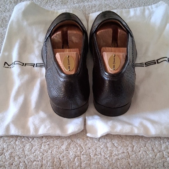 Moreschi Rich Brown Peccary Crocodile Pattern Loafers Made In Italy main image 4